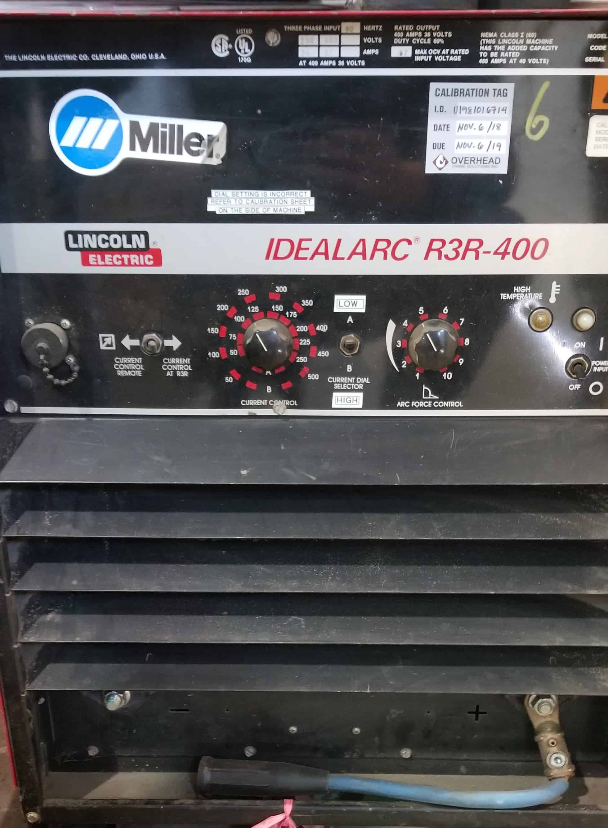 Welder Calibrating