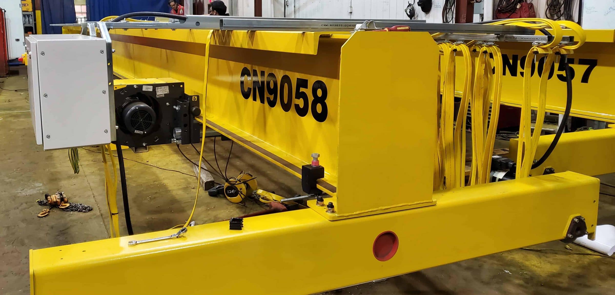 two new cranes getting ready to go